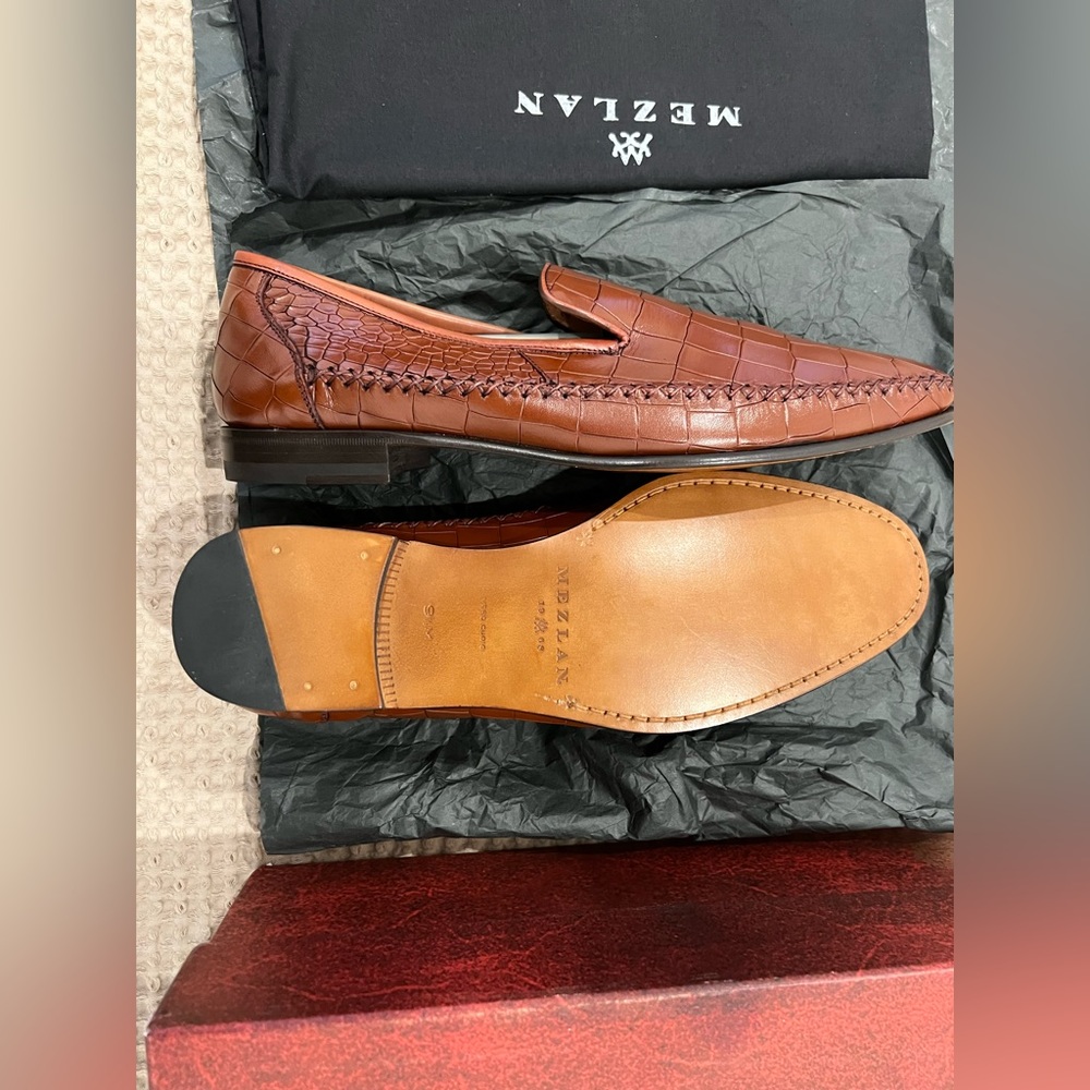 Mezlan Calfskin Dress Moccasin - Picture 5 of 5